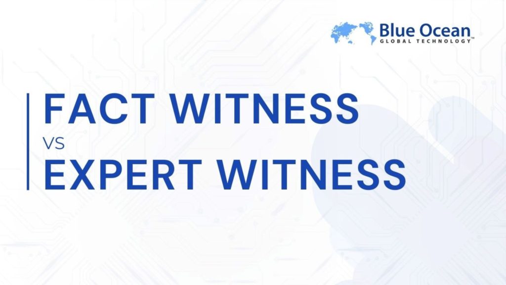 FACT WITNESS vs EXPERT WITNESS
