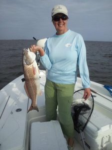 Fly fishing for red fish